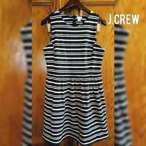 J.CREW black & white striped dress